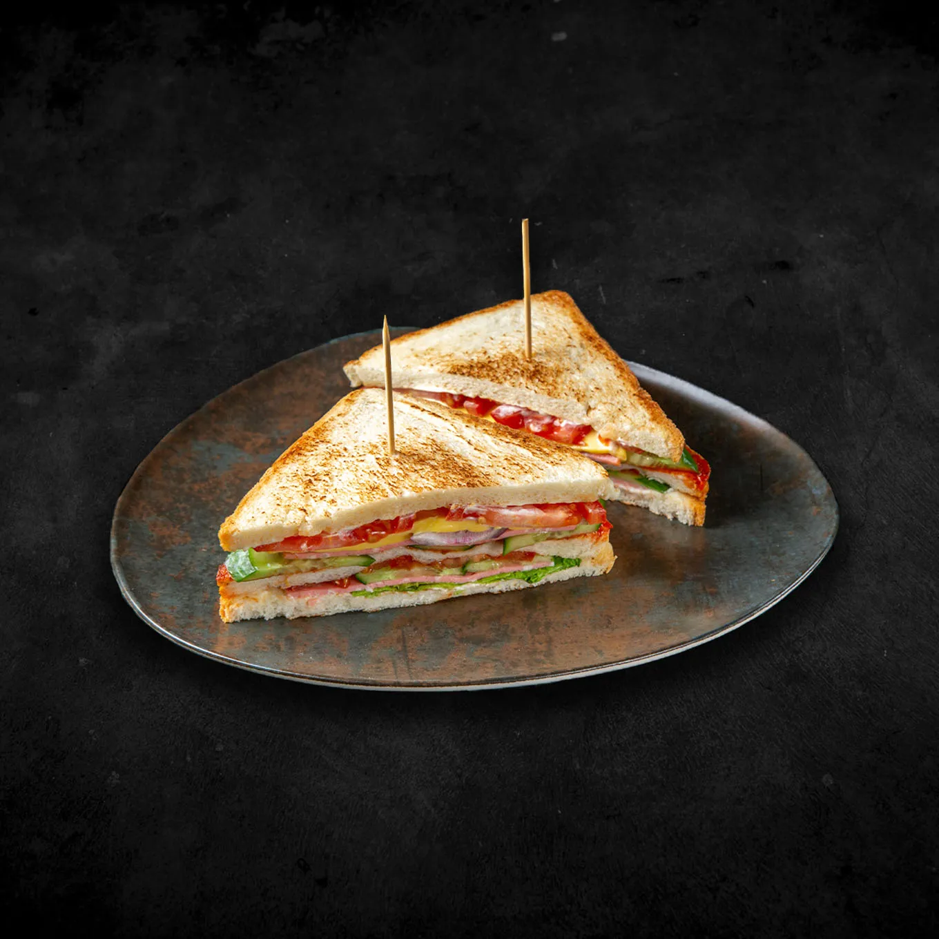 Clubsandwich gezond met light kaas